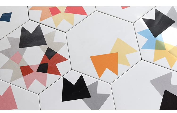 20*23cm Glazed Hexagon Tile for Kitchen Wall Decoration