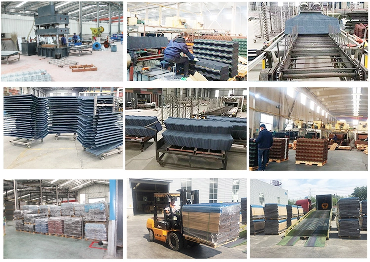 High Quality Stone Coated Steel Tiles for Steel Structure Prefab House