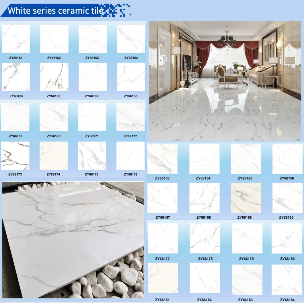 Foshan Factory Cheap Price Polished Glazed Porcelain White Floor Tiles 600*600mm