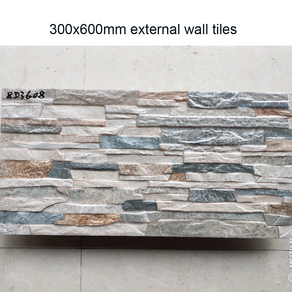 12X24 Rough Stone Look Ceramic Wall Tile for Outdoor Building