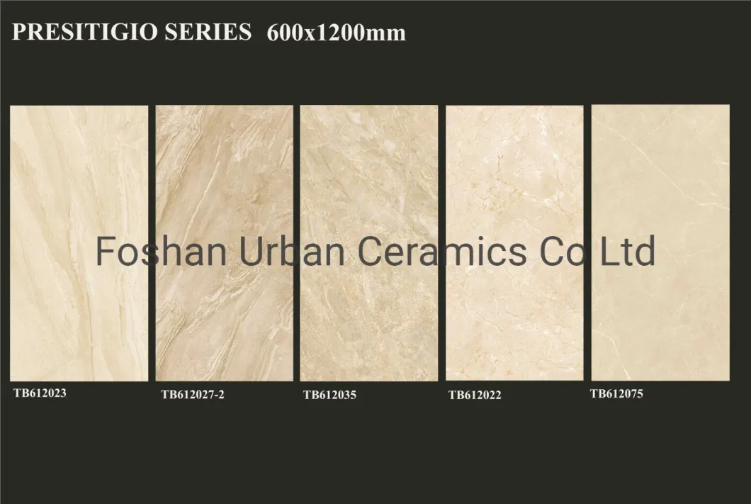 Tb612033 Foshan Decoration Building Material 600X1200mm Full Body Bathroom Glazed Polished Porcelain Ceramic Marble Floor Wall Tiles