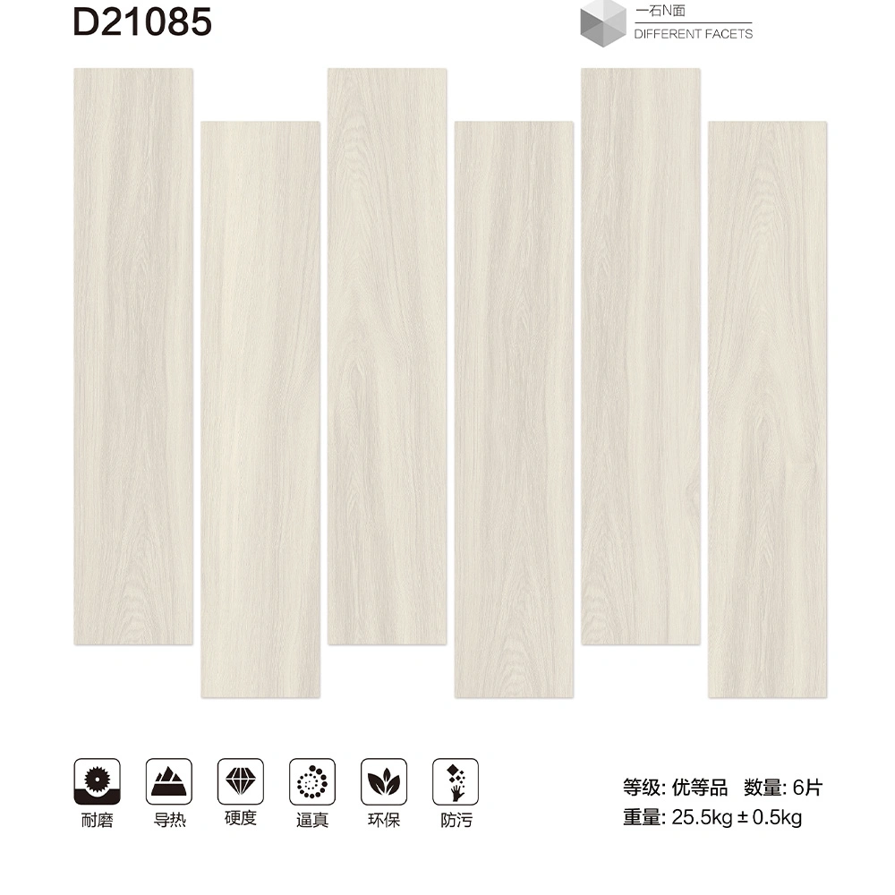 Imitation Wood Board Texture Porcelain Gray Glazed Ceramic Floor Tiles