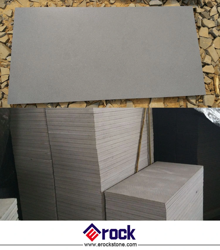 Chinese Cheap Black Basalt Stone Honed Tiles for Floor and Wall Cladding