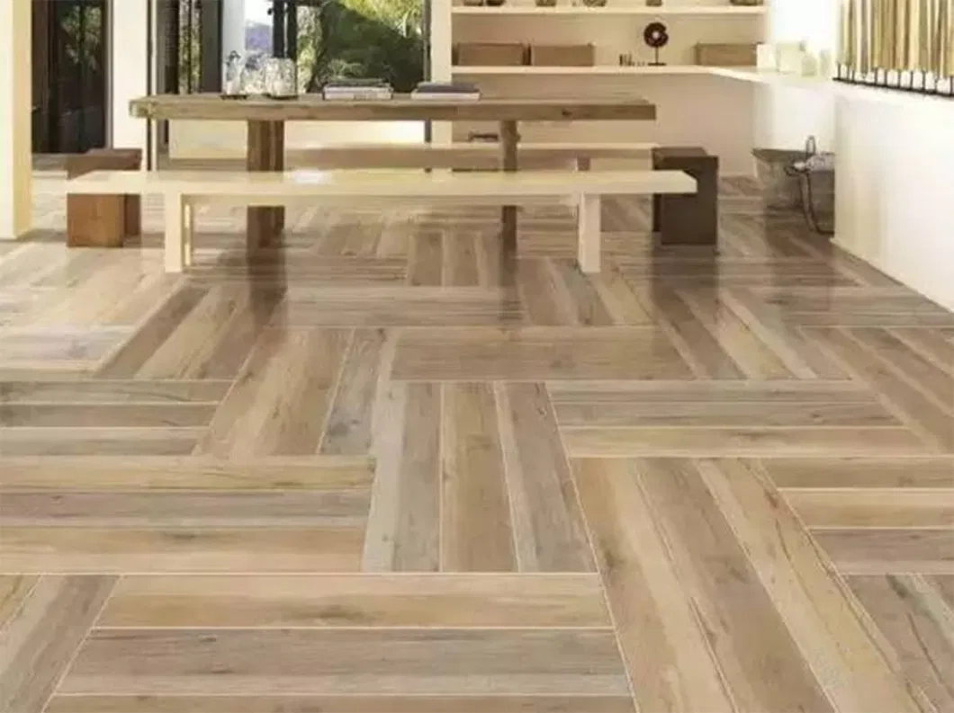 Hot Sale 3D Inkjet Wooden Floor Tile for Living Room (1000X200mm)