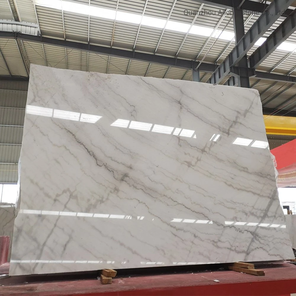 Natural China Cheap Landscape White Marble Slab for Flooring Tile