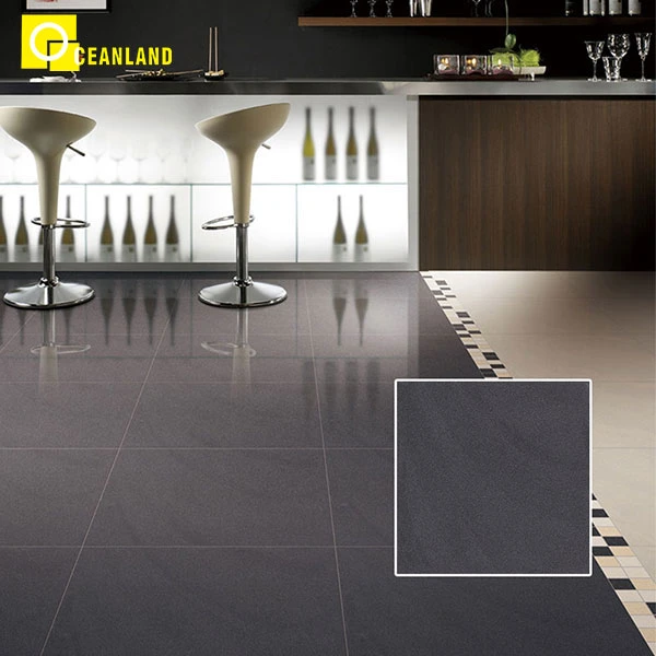 Commercial Meeting Room Black Ceramic Floor and Wall Tiles