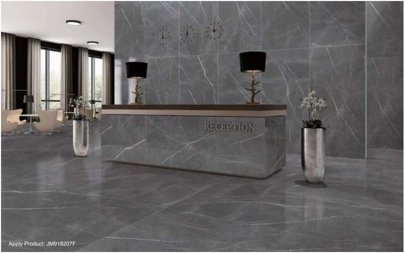 Cement Concrete Natural Color Marble Tile Large Size 900X1800mm Glazed Polished Porcelain Floor and Wall Tile