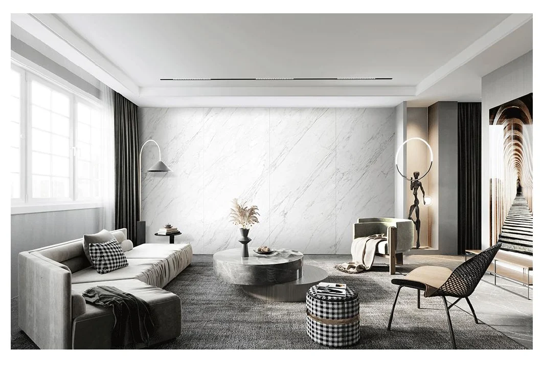 New Product Gray Wooden Design Polished Surface Glazed Porcelain Floor Ceramic Tiles for Bedroom Hall