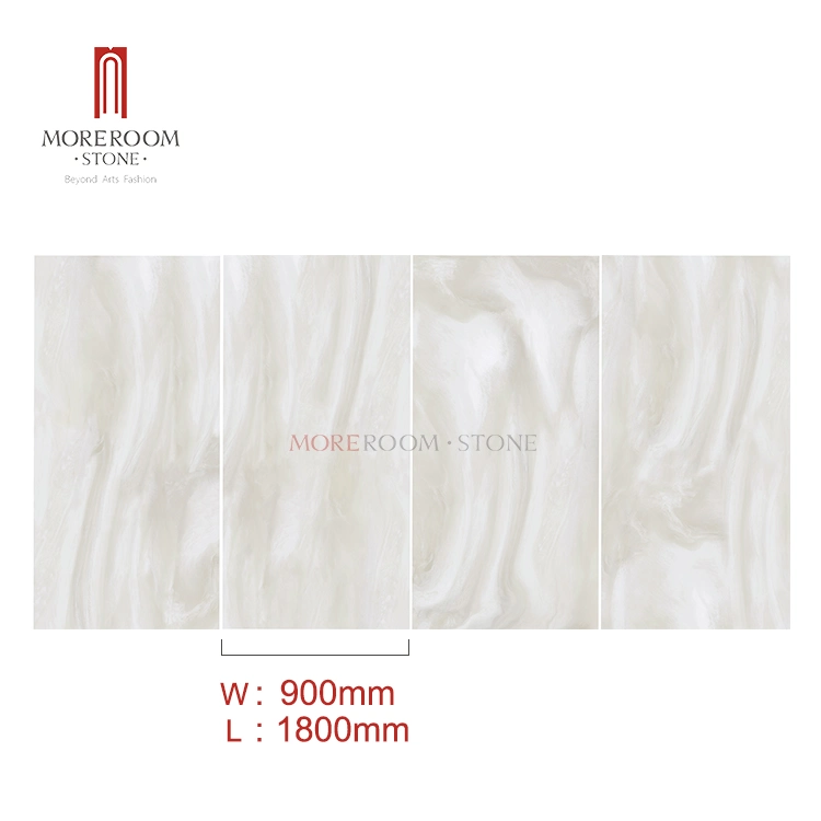 900X1800 Large Format Slab White Marble Stone Porcelain Tile