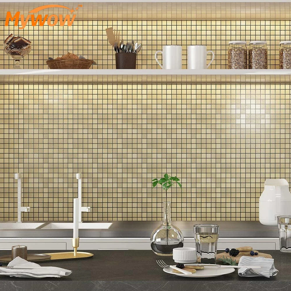 30*30cm, 3D Wall Panel Self Adhesive Glass Mosaic Tile for Kitchen