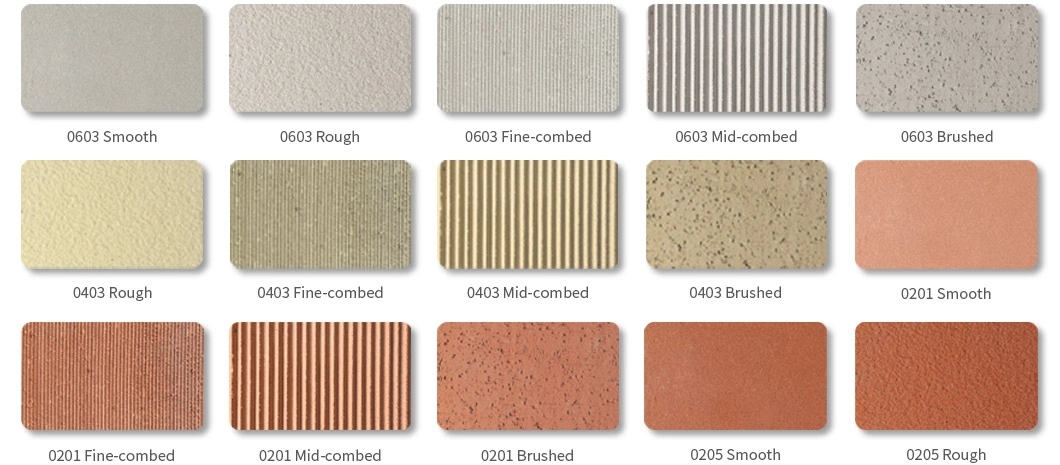 Clay Facade Panel Supplier Grooved Surface Grey Terracotta Architectural Design Tiles for Exterior Wall