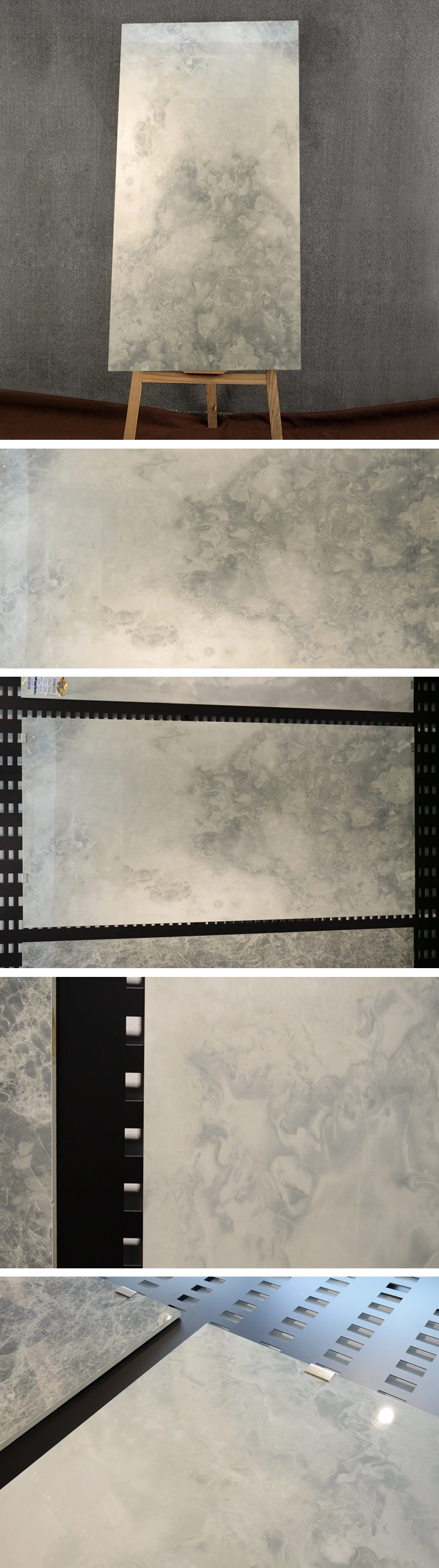900X1800mm High End Manufacturers Gray Tile Bathroom Wall