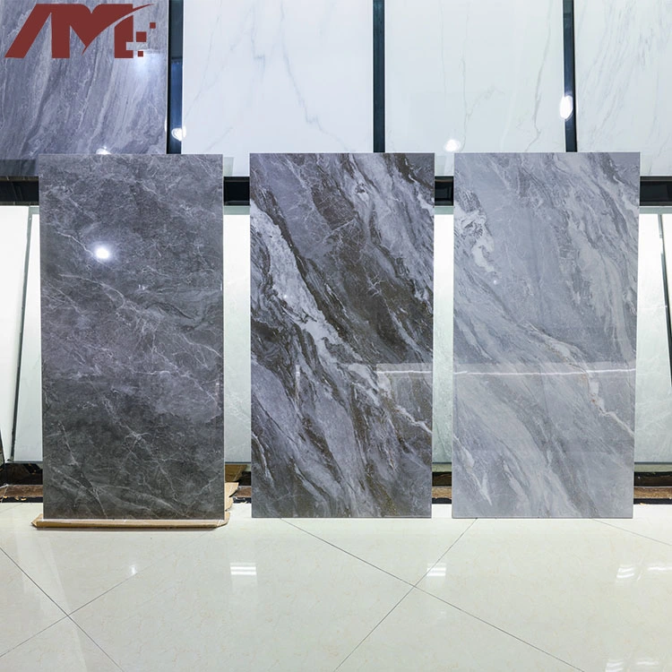 China Latest Home 750X1500mm Gray Color Wall Tile Polished Big Floor Tiles