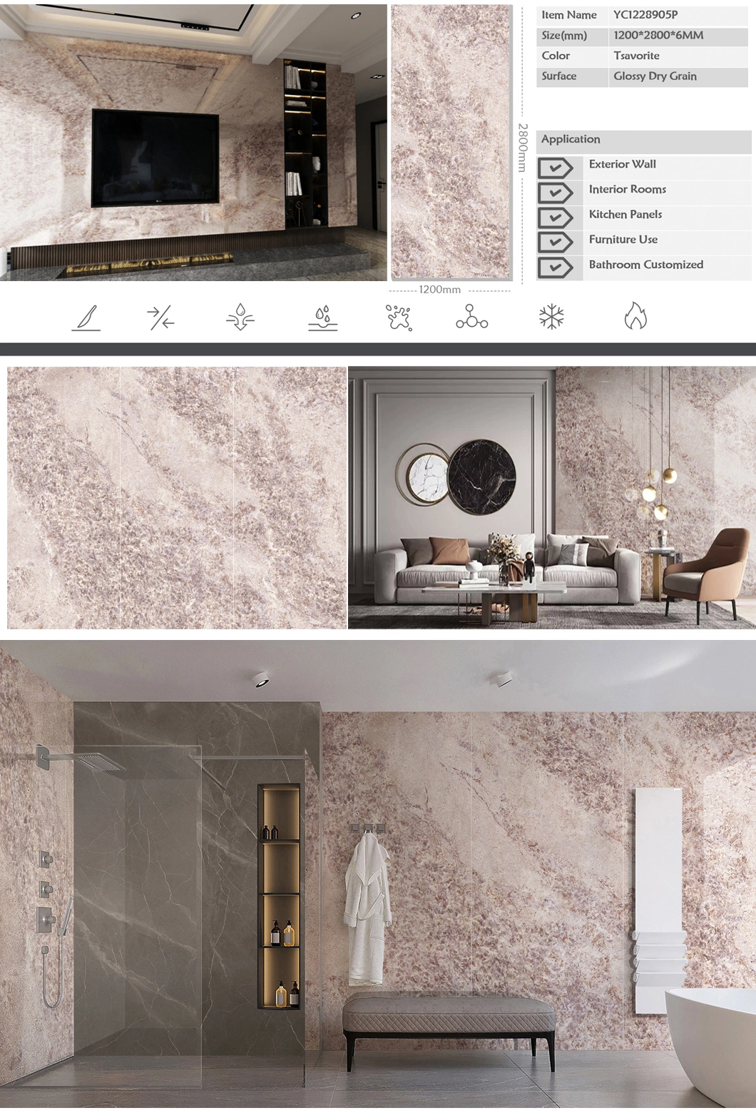 Sintered Stone Calacatta Blanco Slab Matt Surface Wall Panel Bathroom Kitchen Countertop Granite Quartz Vanity Top Table Top White Marble Stone Tile