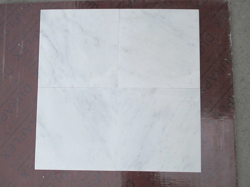 Chinese Crystal White Marble Slab Interior Stacked Marble Stone Tiles