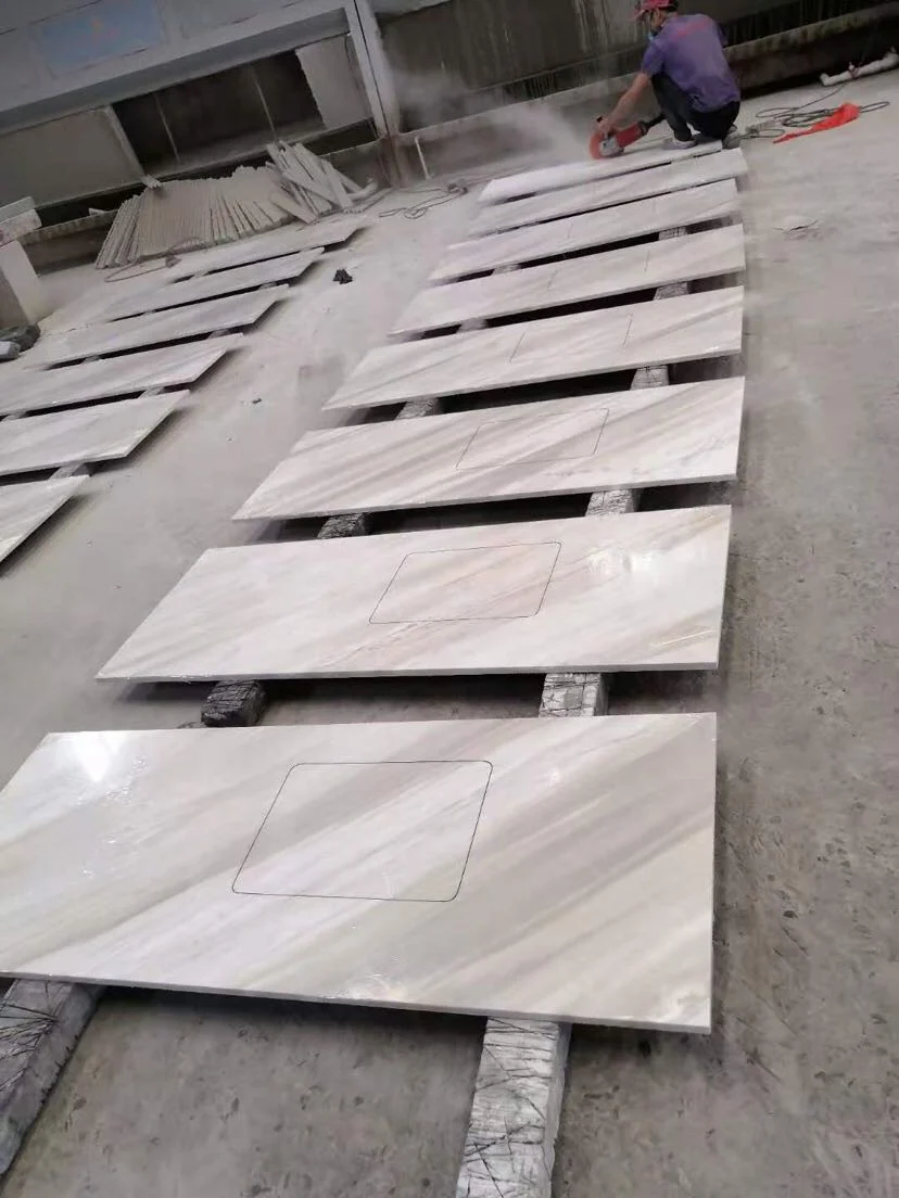 Chinese White Marble/Quartz Vanity Top and Countertop for Cabinet