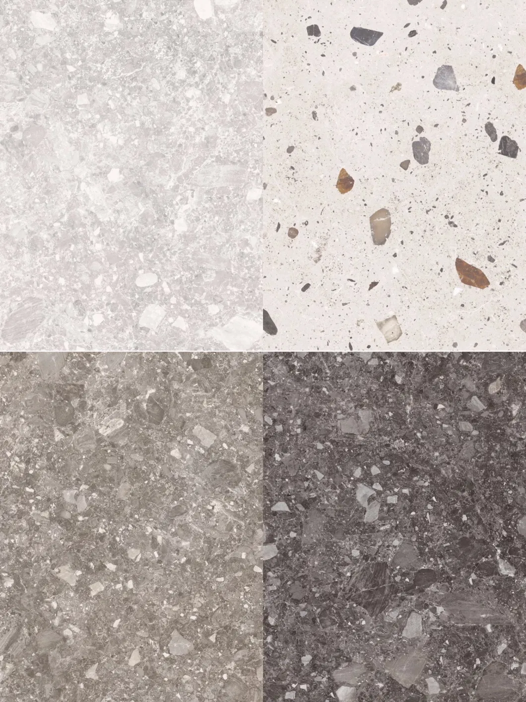 Terrazzo Artificial Matte Finish Anti-Slip Unpolished Building Material Glazed Porcelain Ceramic Wall and Floor Tile