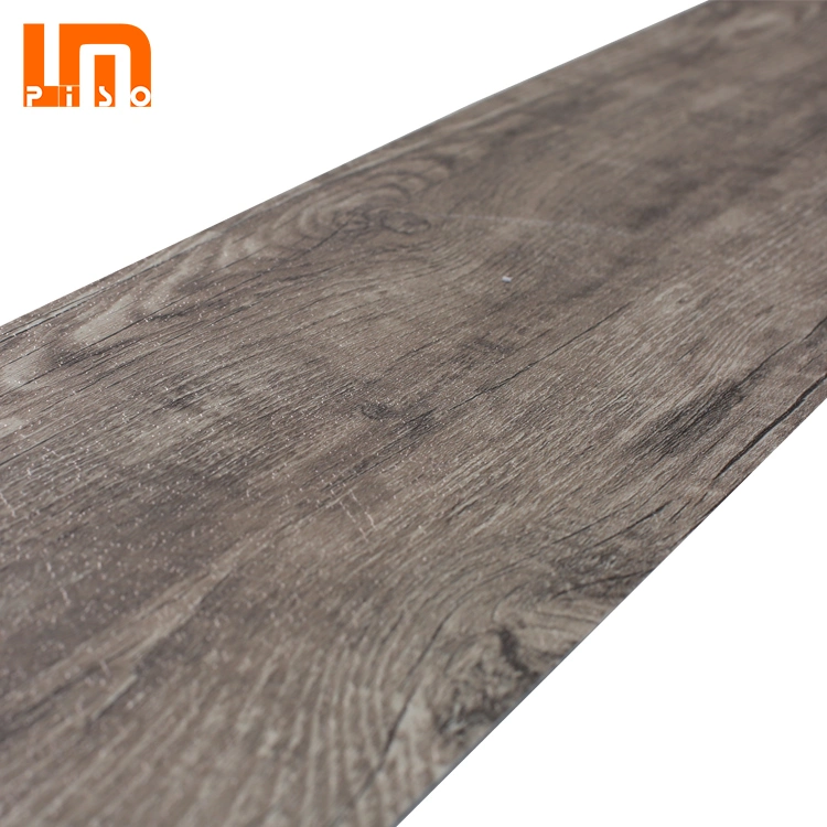 High Quality Indoor 4mm 4.5mm 5mm Gray Grey Color Waterproof Virgin Wood Design Vinyl Plank PVC Laminated Flooring Tiles/ Spc Rvp Click Flooring China Supplier