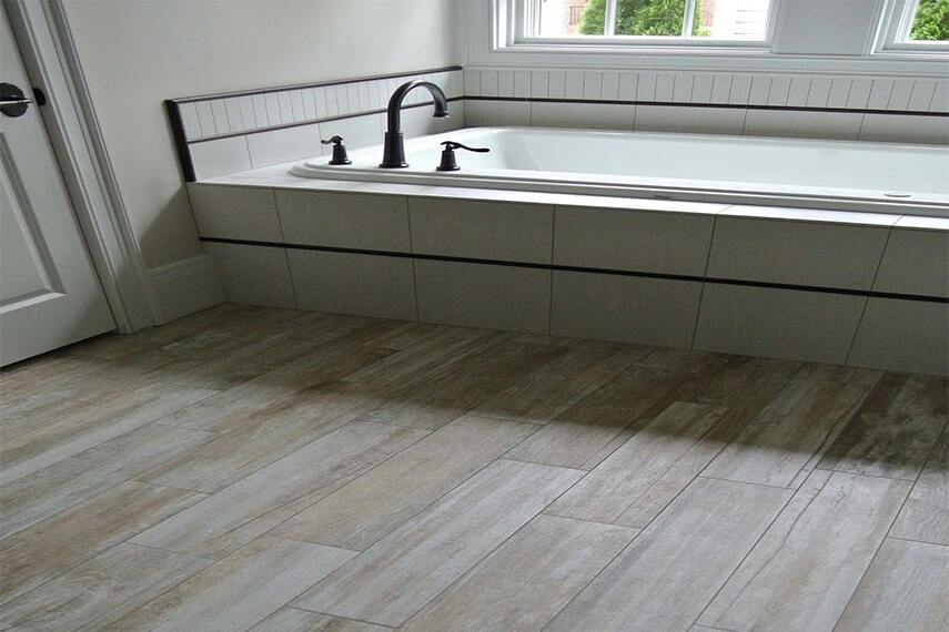 Bathroom Kitchen Luxury Spc Rigid Waterproof Vinyl Floor Tile