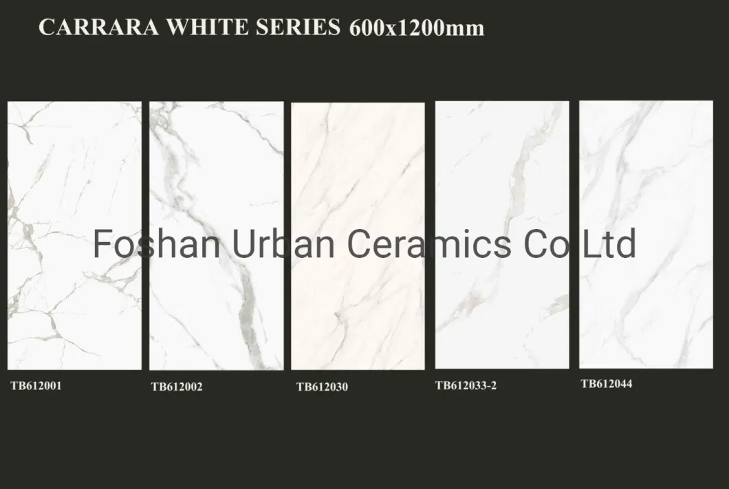 Tb612033 Foshan Decoration Building Material 600X1200mm Full Body Bathroom Glazed Polished Porcelain Ceramic Marble Floor Wall Tiles