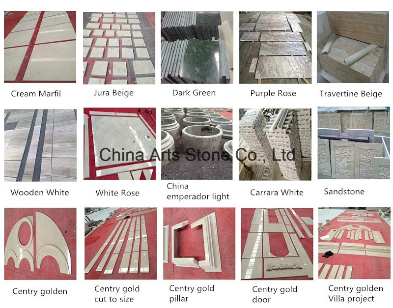 Chinese Wooden Vein Marble Tile for Floor and Wall