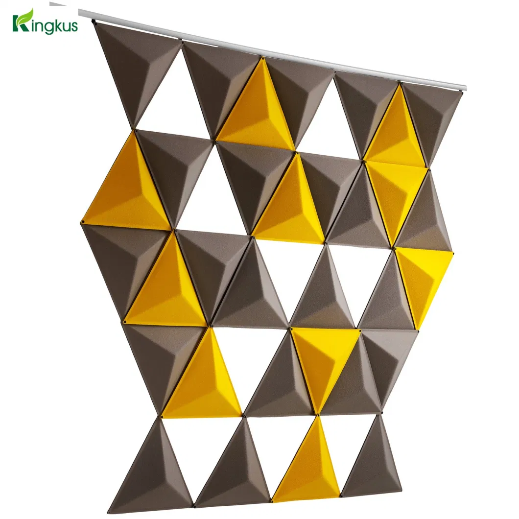 Fashion Style Pet 3D Cone Acoustic Wall Panel Ceiling Tile