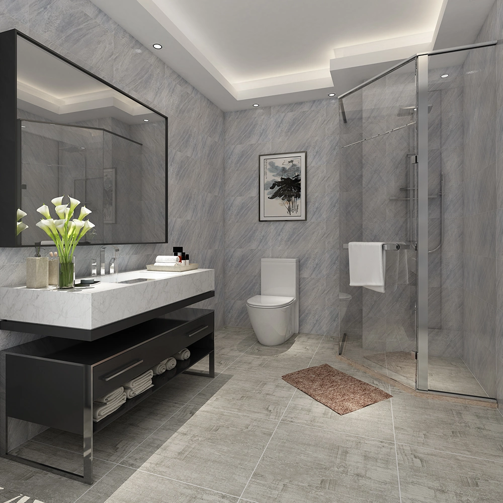Home Decoration 600X600mm Dark Color Vintage Bathroom Floor Tile