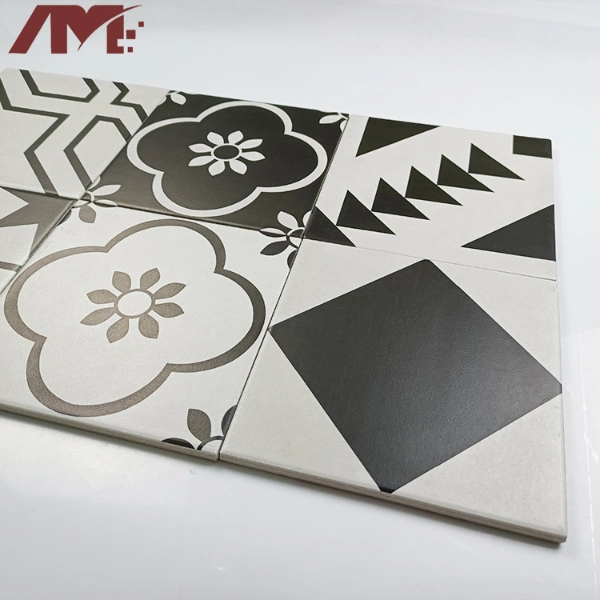 High Quality Square Handmade Hand Painted Floret Brick Tile Art Wall Tile