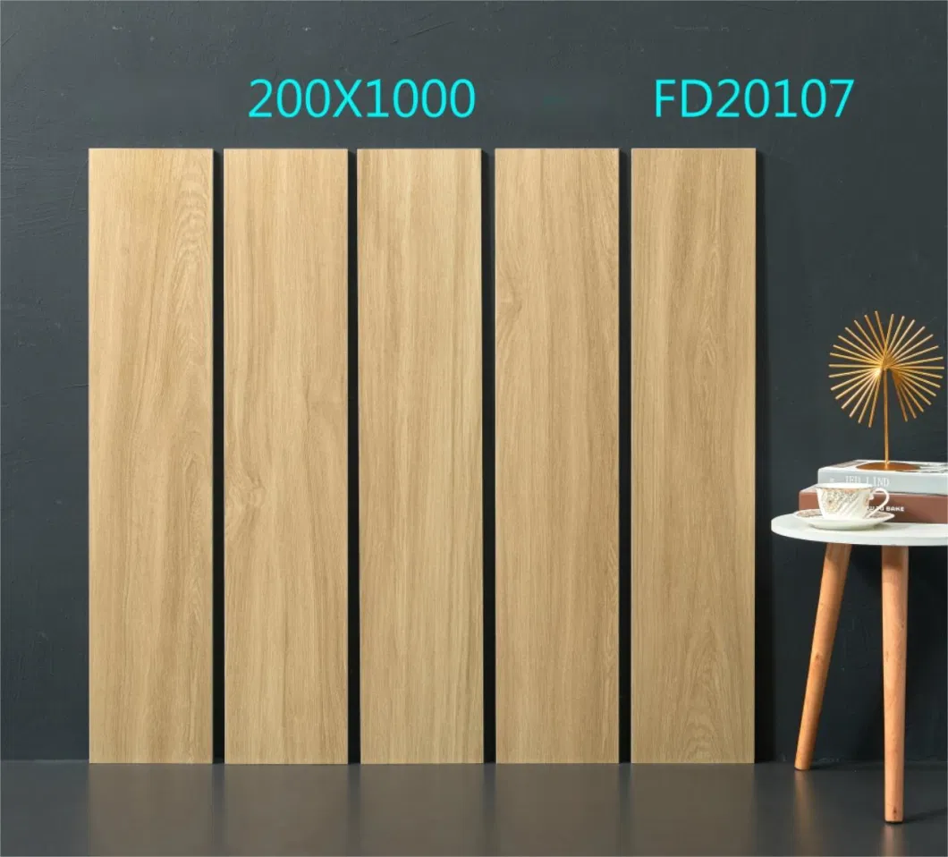 Handmade 200X1000 3D Inkjet Porcelain Indoor Wood Tile Effect Flooring for Project