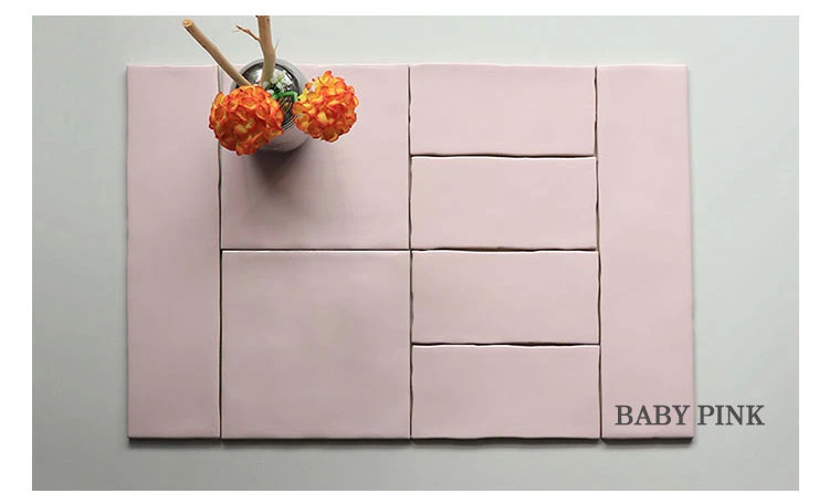 Chinese Guangzhou Factory Wave Surface Glazed Ceramic Subway Wall Tile and Floor Tile Backsplash