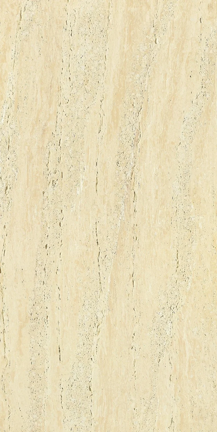 Polished Stone Tile Travertine Rustic with Low Water Absorption for Interior and Exterior Use