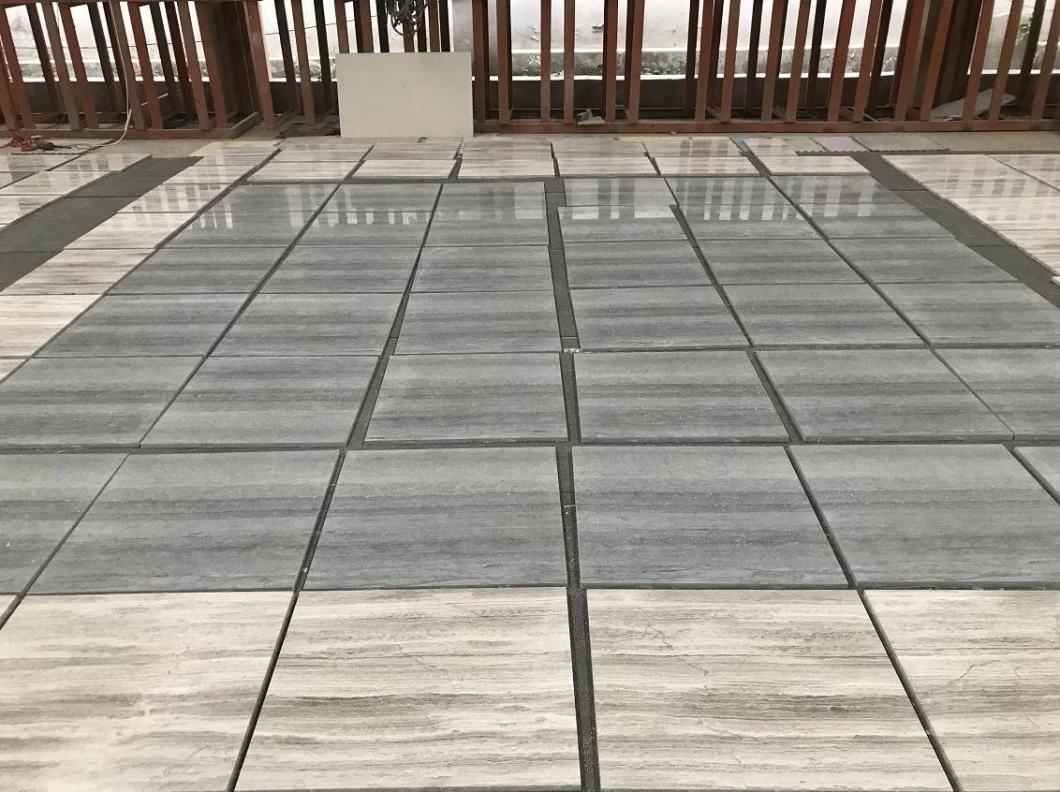 12&quot;X24&quot; Highly Polished Natural Chinese Blue Grey Wood Grain Serpeggiante Marble Wall Floor Tiles