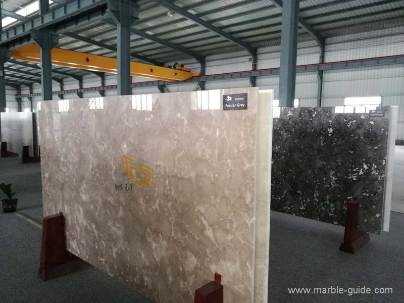 Persian Gray Marble Slab for Dining Table/Countertop/Bathroom Marble Wall/Floor Tile Factory