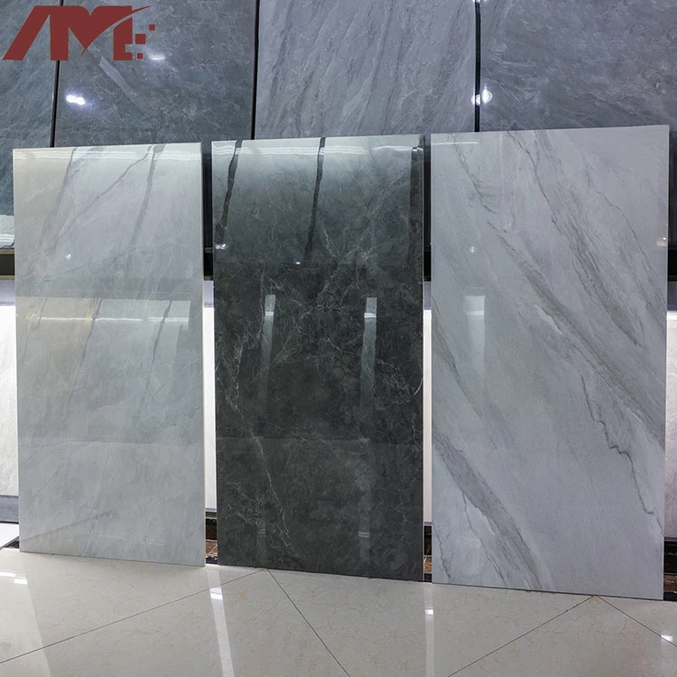 China Latest Home 750X1500mm Gray Color Wall Tile Polished Big Floor Tiles