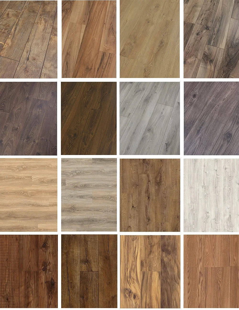 Low-Maintenance Wood &amp; Parquet Effect Floor Tiles White Grey/Brown/Beige/Natural Oak 8mm 12mm Click Lock Spc PVC Luxur Vinyl Plank Laminated/Laminate Flooring