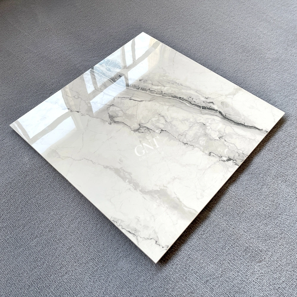 Gnt 600X600 White Marble Flooring Floor Tiles Ceramic Glazed Polished Porcelain Tiles