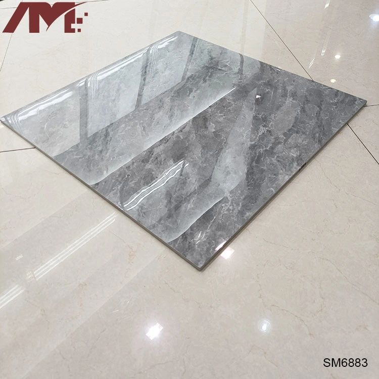 Building Material Gray Indoor 600X600 Full Glazed Porcelanato Polished Porcelanato Floor Tile