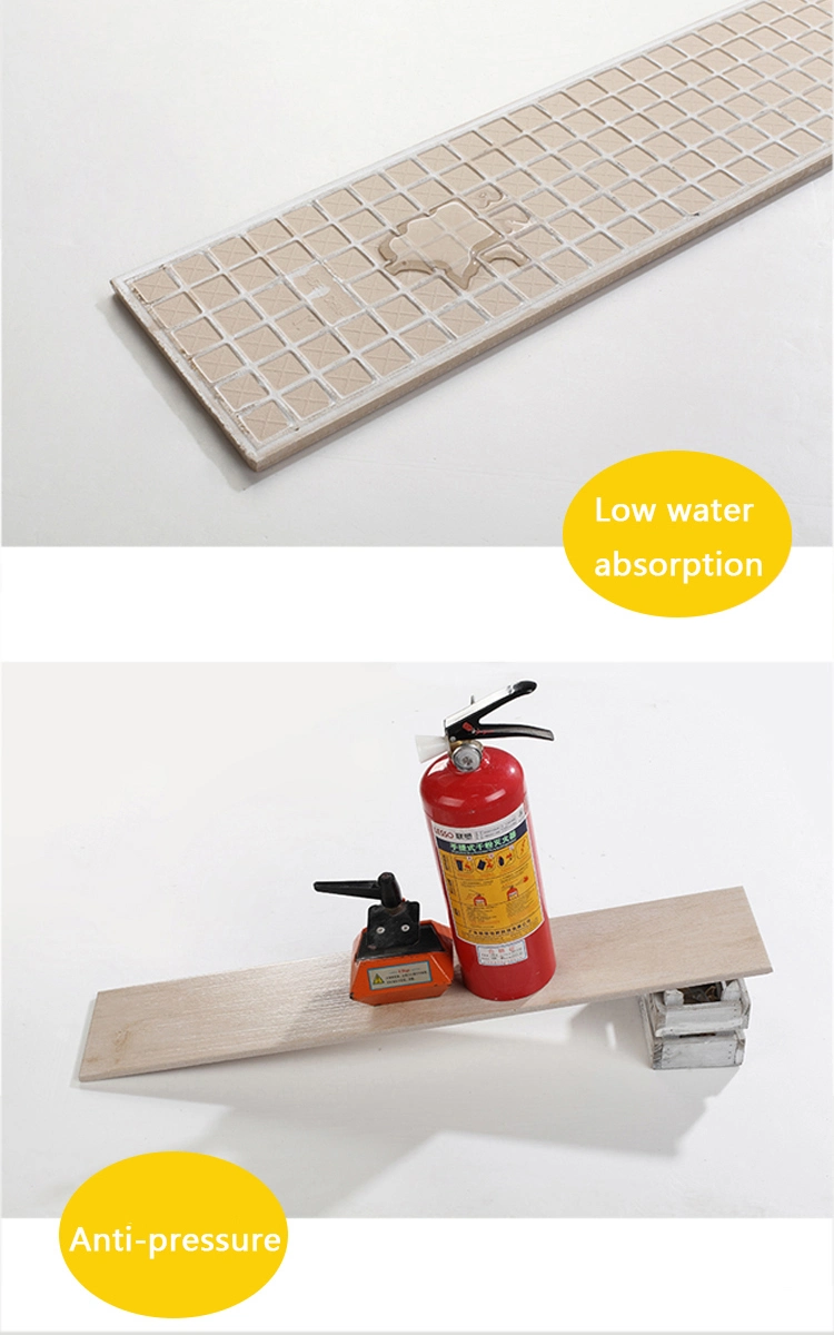 Home Porcelain Wood Look Tile Home Decor Wood Color Effect Strip Ceramic Floor Tiles New Decorative Wood Tiles Factory