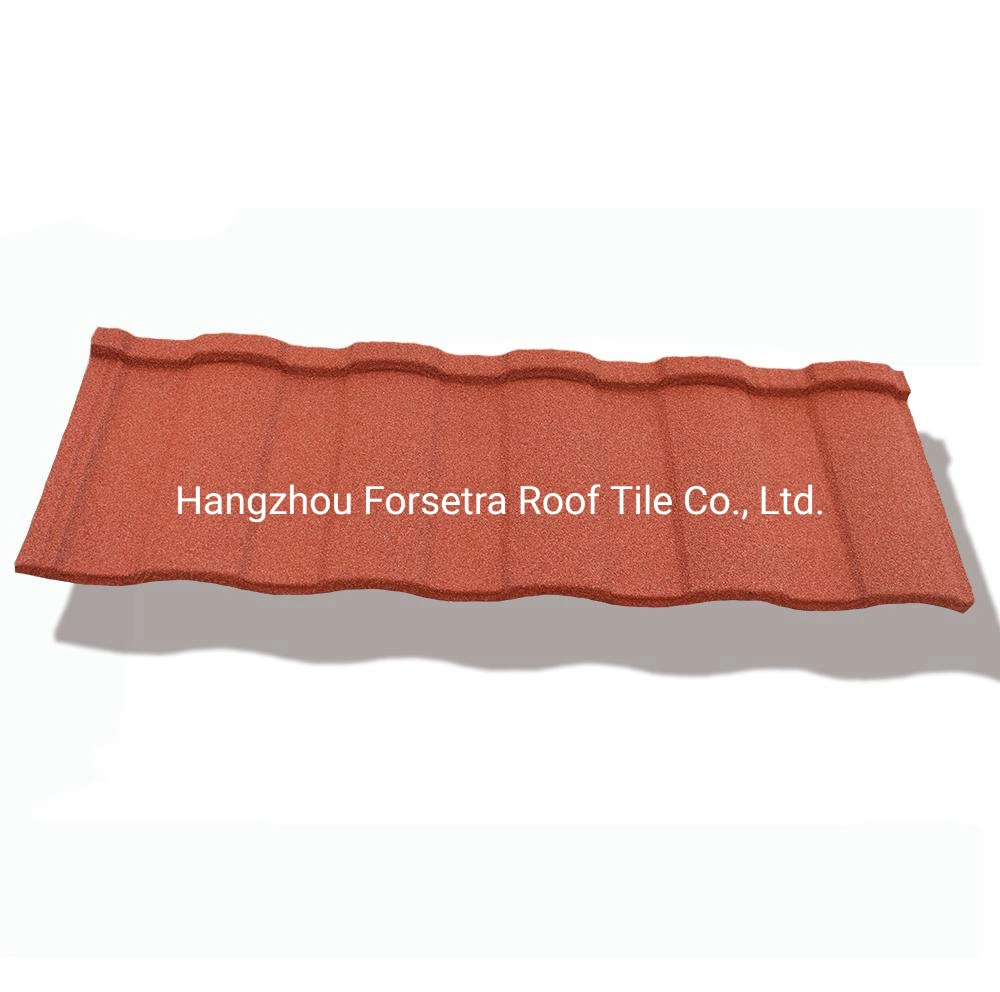 Hangzhou Durable Roman Chinese Stone Coated Sheet Ceramic Interlocking Roof Tiles in Brunei