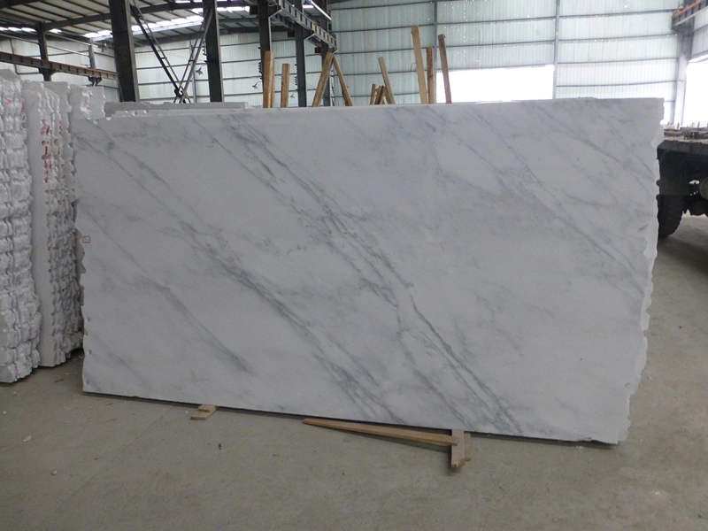 Chinese Crystal White Marble Slab Interior Stacked Marble Stone Tiles