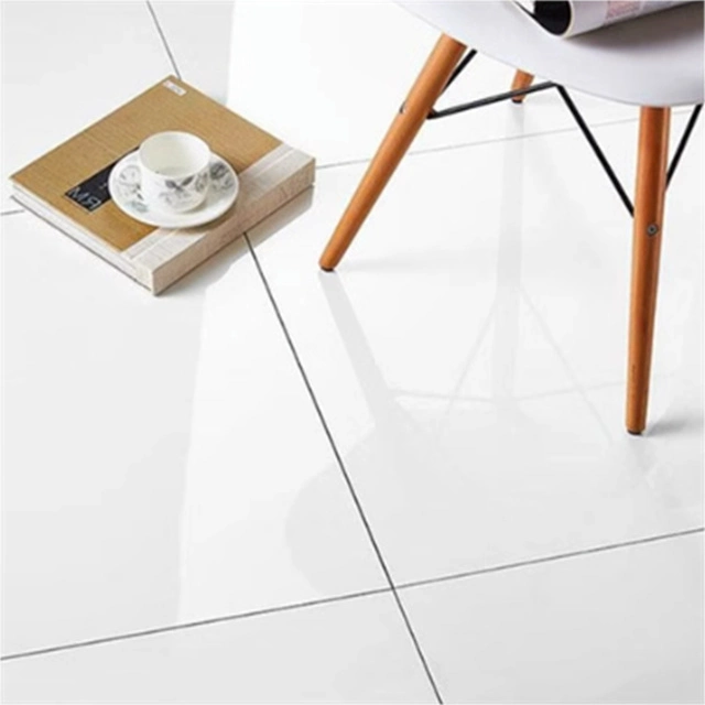 Foshan Pure White Body Polished Tiles 600X600 Porcelain Wall Floor Glazed Rustic Glossy Kitchen Living Room Ceramic Indoor Home Decor Building Material