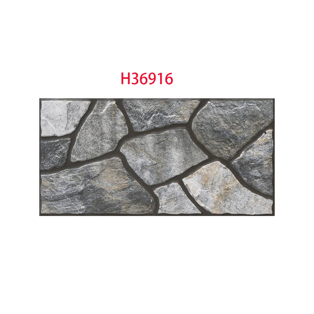 Living Room Building Materia Porcelain Full Body Outdoors Imitate Stone Wall Tiles