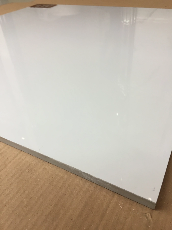 Foshan High Quality 60X60 Pure White Shiny Surface Porcelain Marble Floor and Wall Tile Jrm00b