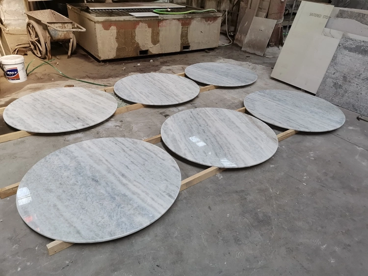 Chinese Crystal Blue White Marble Tiles Polished for Wall and Floor