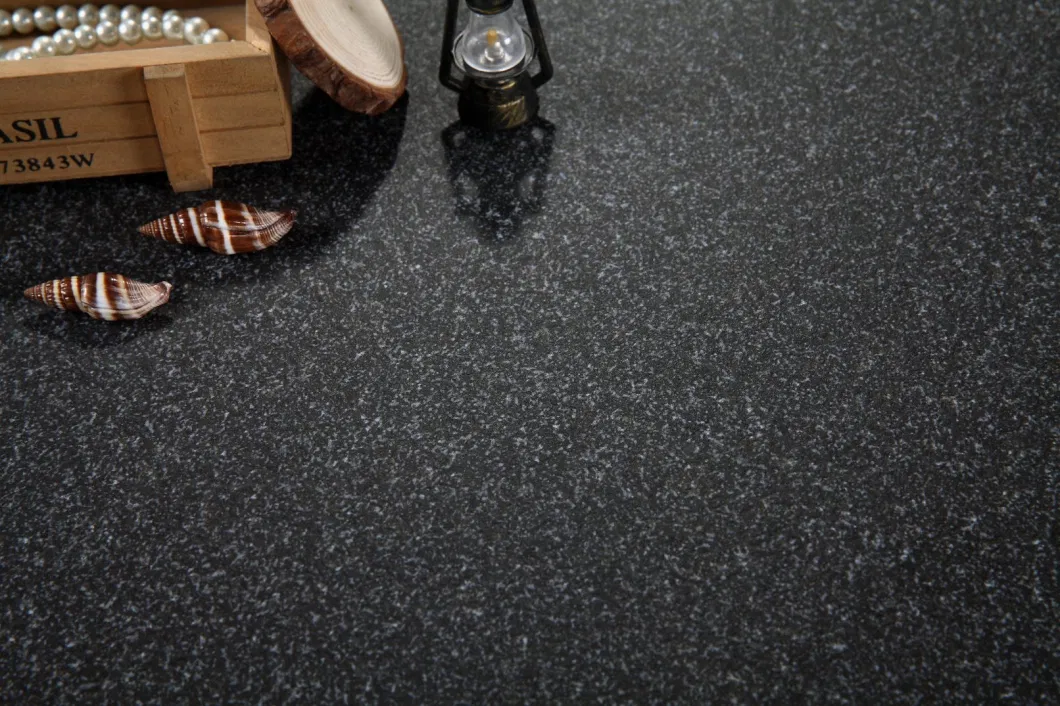 20 mm Thickness 600X600 Rough Flamed Black Granite Style Exterior Floor Tile Tqe60h3268