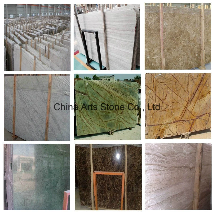 Chinese Wooden Vein Marble Tile for Floor and Wall