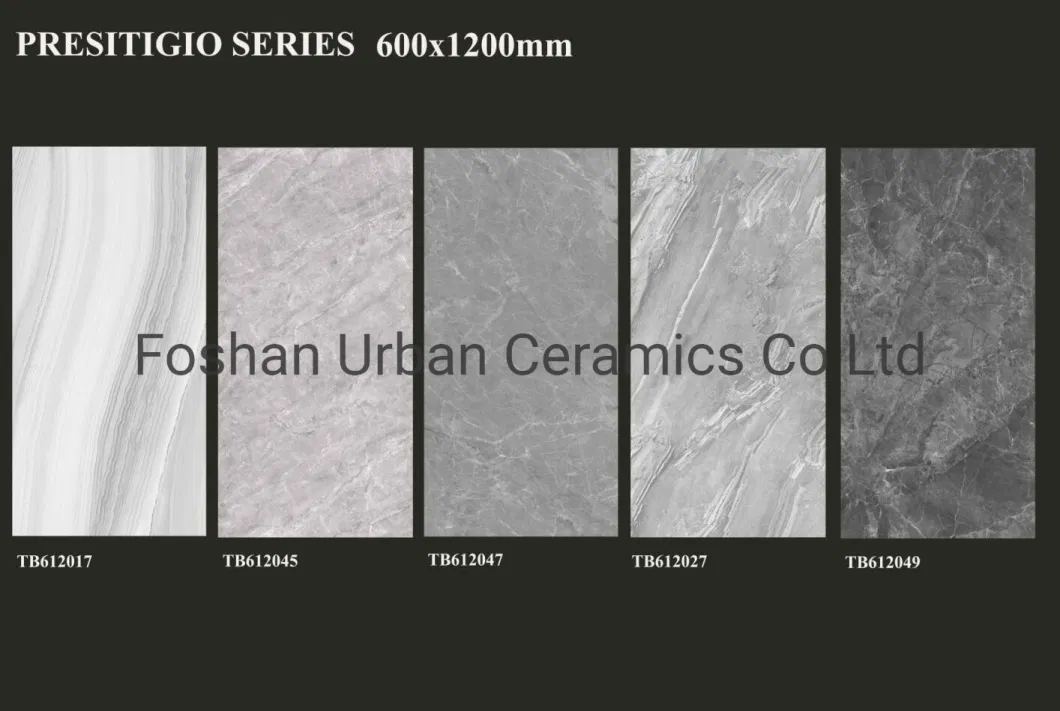 Tb612033 Foshan Decoration Building Material 600X1200mm Full Body Bathroom Glazed Polished Porcelain Ceramic Marble Floor Wall Tiles