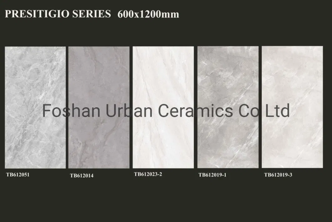 Tb612033 Foshan Decoration Building Material 600X1200mm Full Body Bathroom Glazed Polished Porcelain Ceramic Marble Floor Wall Tiles