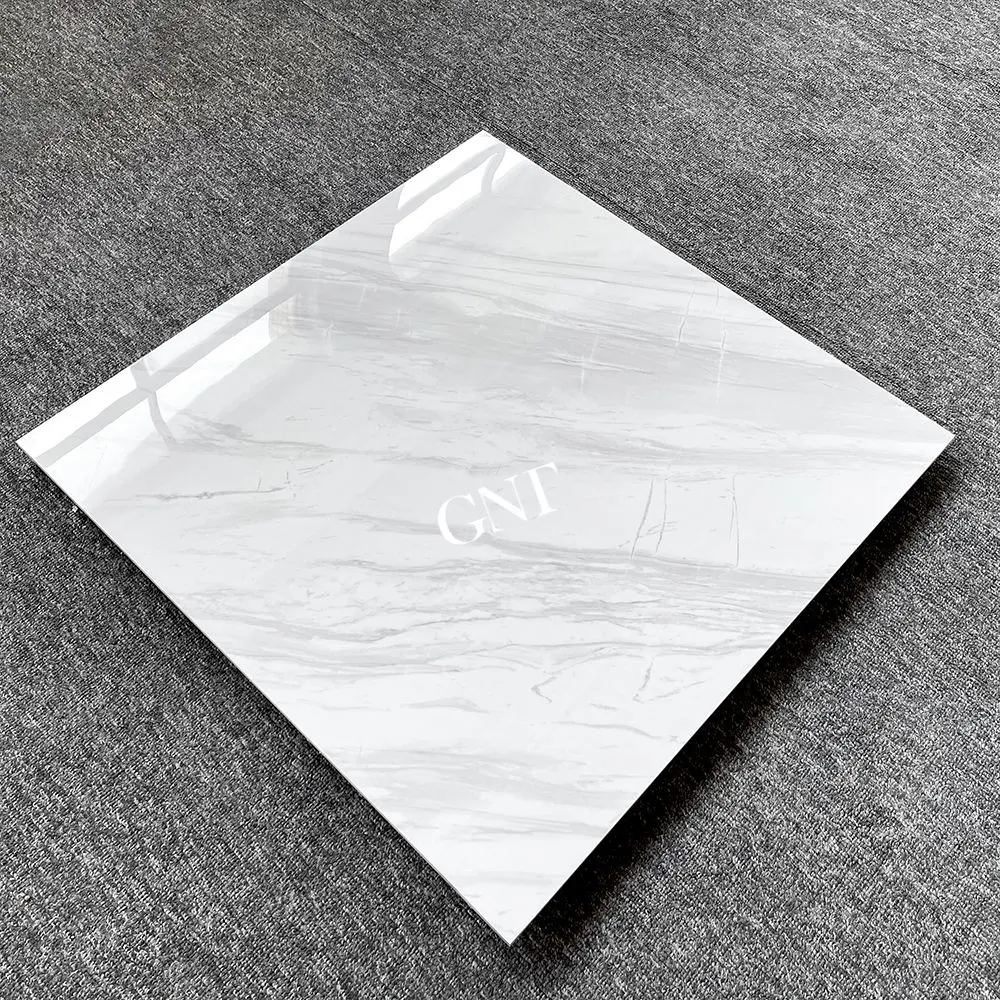 600X600 60*60 Foshan White Marble Effect Design Full Cheap Polished Glazed Porcelain Floor Tiles
