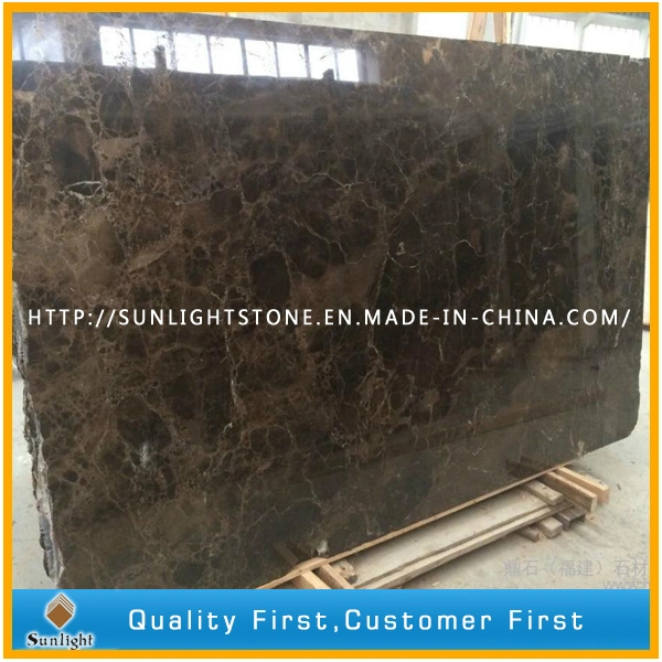 Cheap Chinese Emperador Dark /Brown Marble Tiles for Kitchen Floor